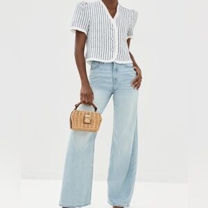 Reformation Bess linen top L